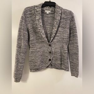 Croft & Barrow Women’s Knit Gray Blazer Style Cardigan Size Medium